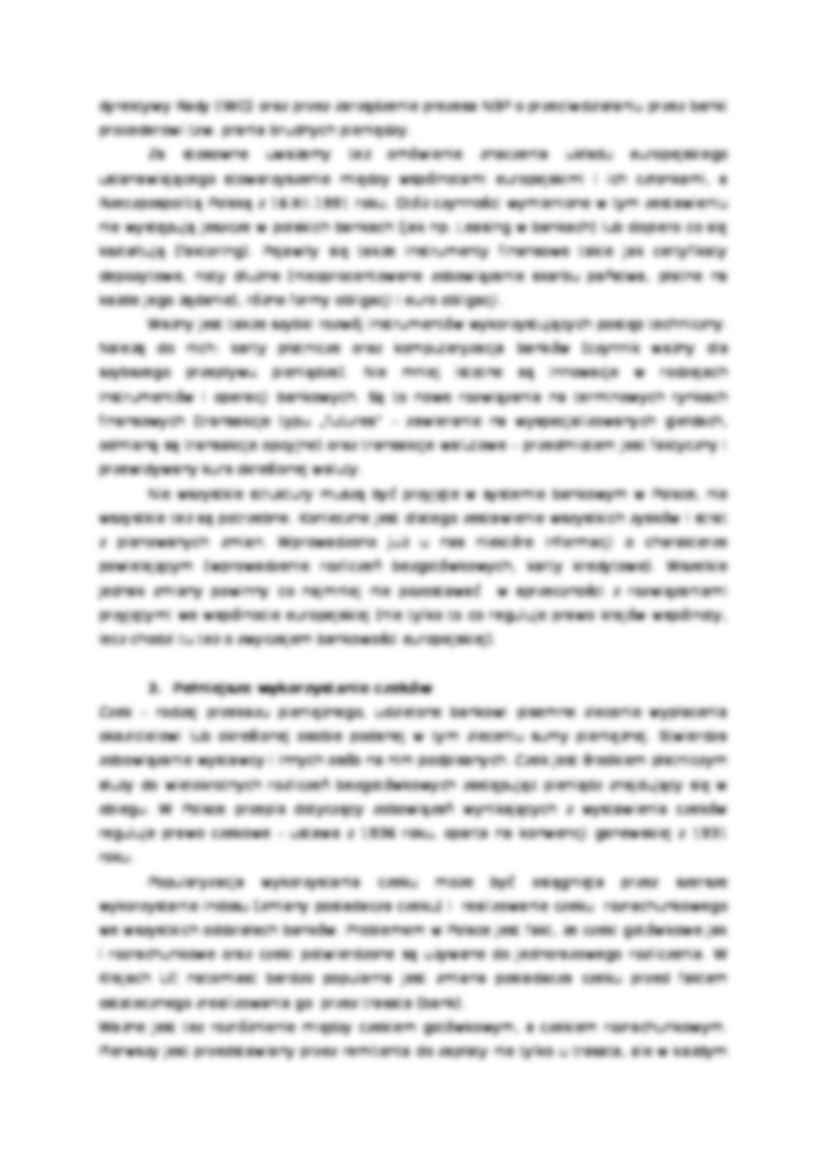 Dostosowanie produktów bankowych do wymogów Unii Europejskie - podstawowe elementy - strona 3