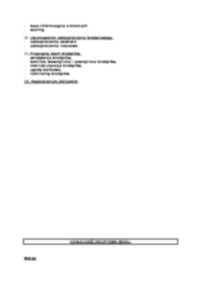 Działalność kredytowa banku  - strona 2