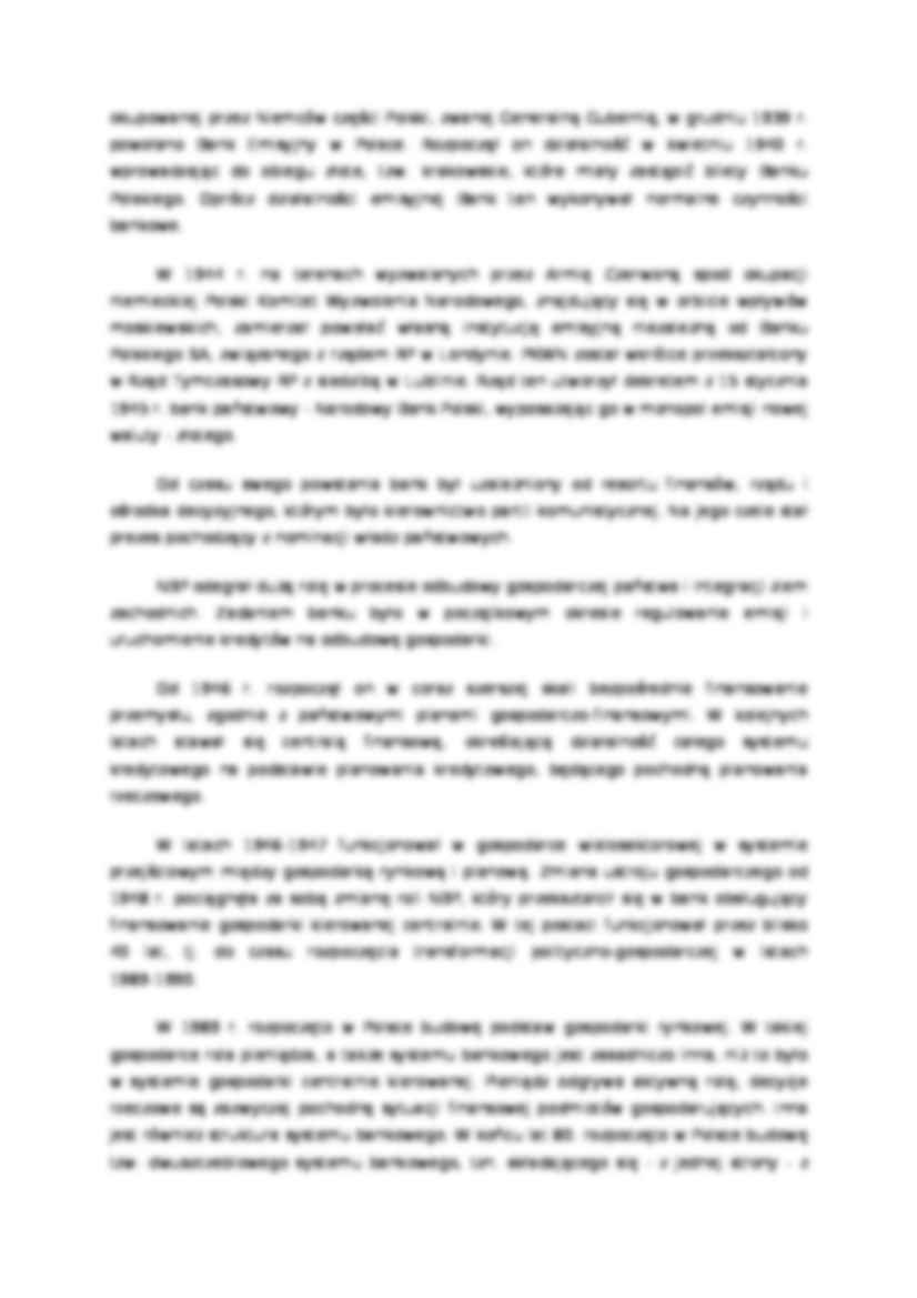 Historia bankowości centralnej w Polsce  - strona 2