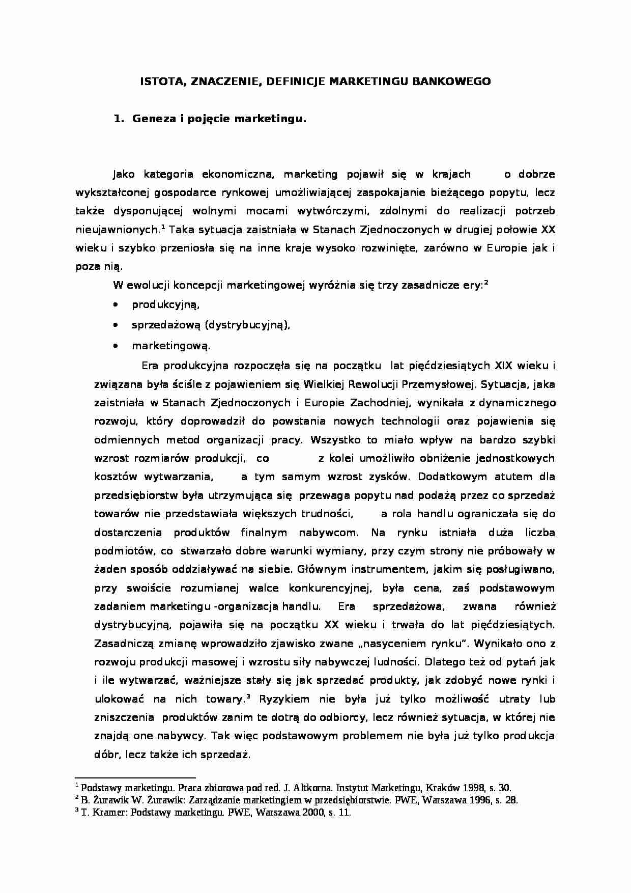 Marketing bankowy  - strona 1