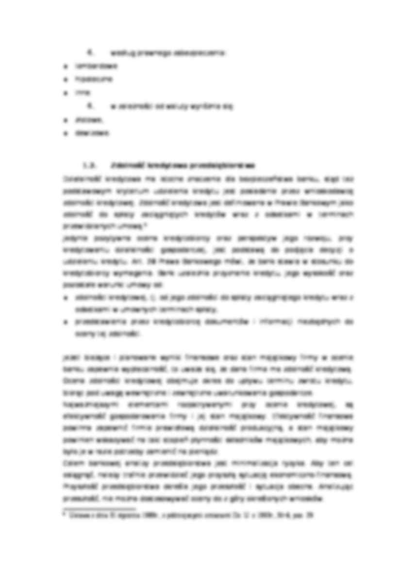 Metody określające zdolności kredytowe  - strona 3