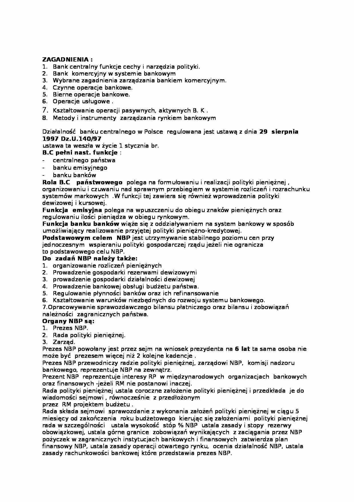 Podstawy bankowości  - strona 1