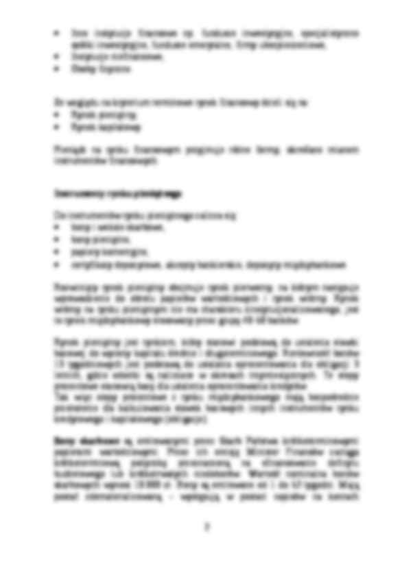 Rynek produktów i usług bankowych a rynek finansowy - Instrumenty rynku pieniężnego - strona 2