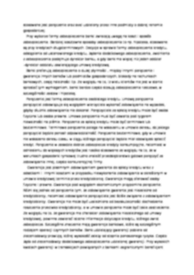Zabezpieczenia kredytu  - strona 3