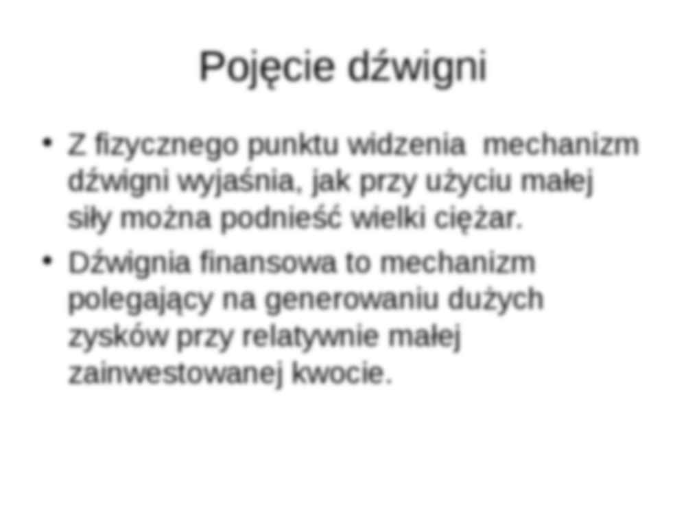 Dźwignia finansowa - strona 2