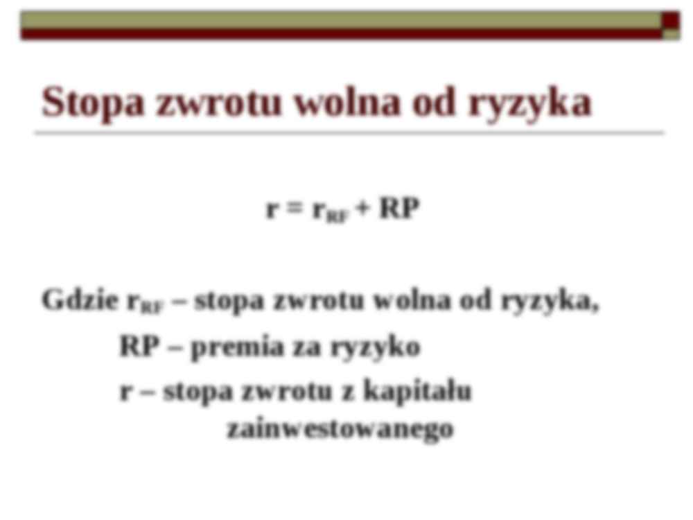 Zwrot z kapitału i koszt kapitału - strona 3