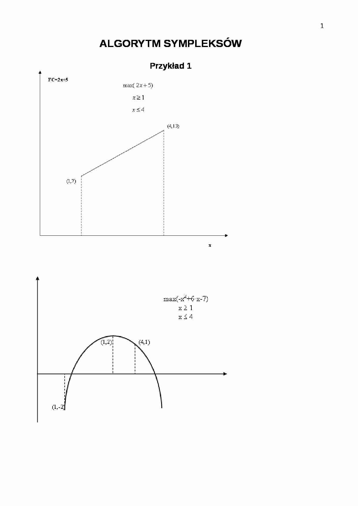 Algorytm sympleksów - strona 1