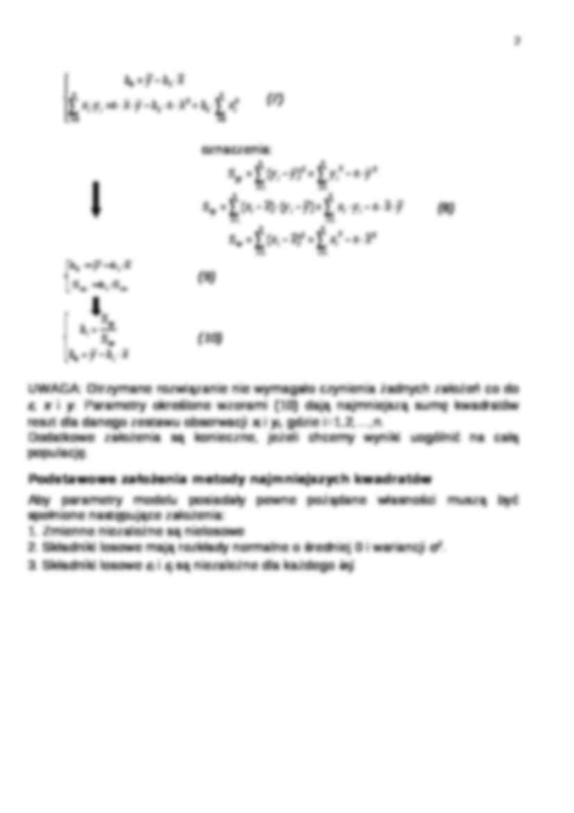 Metoda najmniejszych kwadratów - strona 2