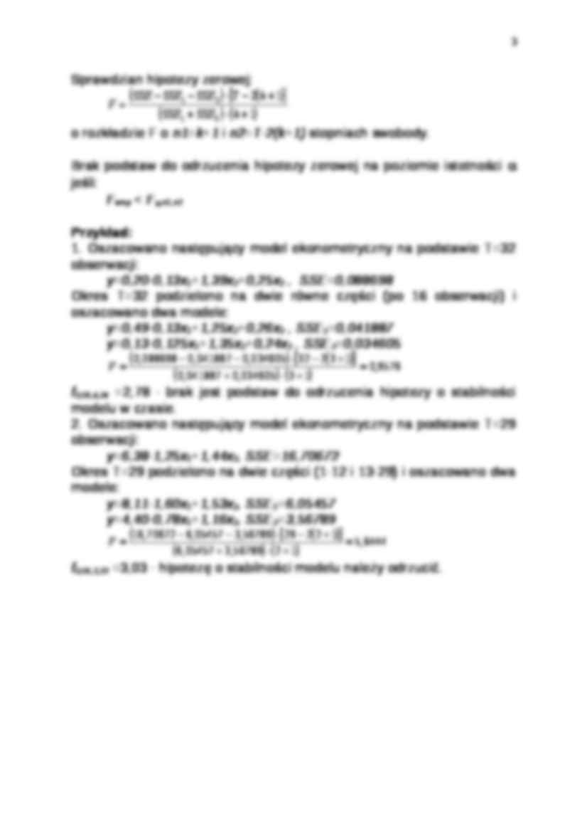Prognozowanie ekonometryczne - strona 3
