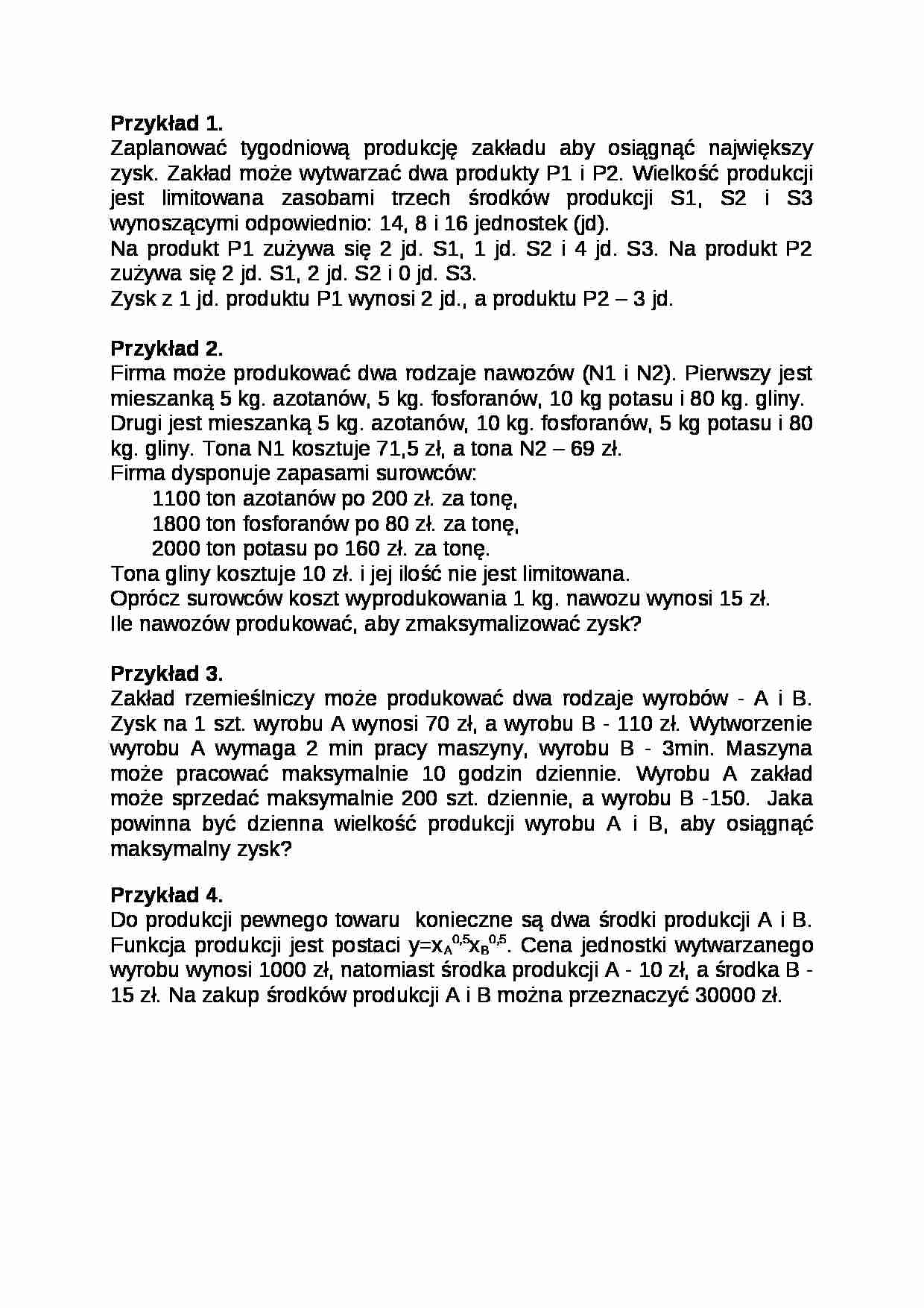 Ekonometria - zadania - strona 1