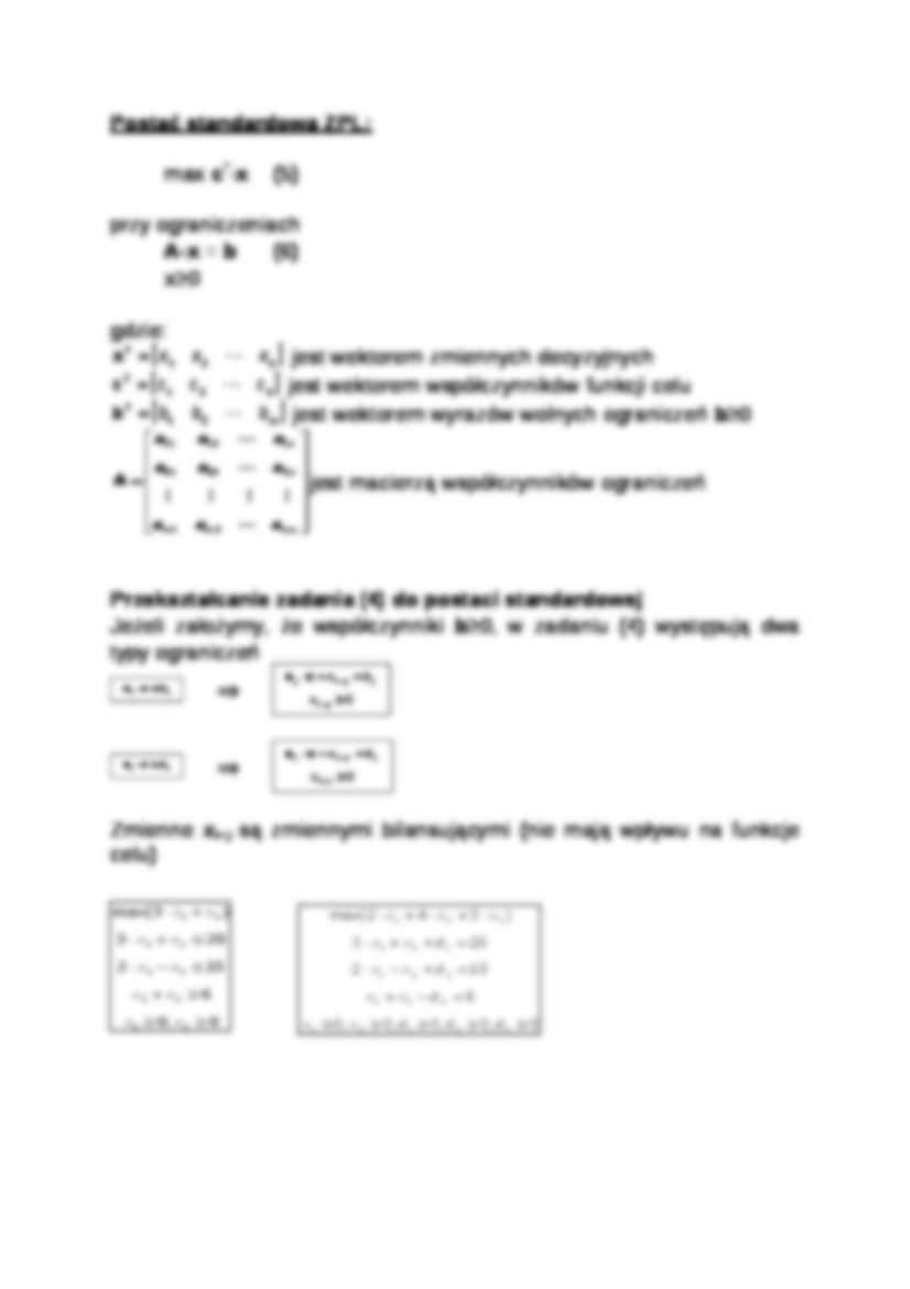 Zadanie programowania liniowego - strona 2