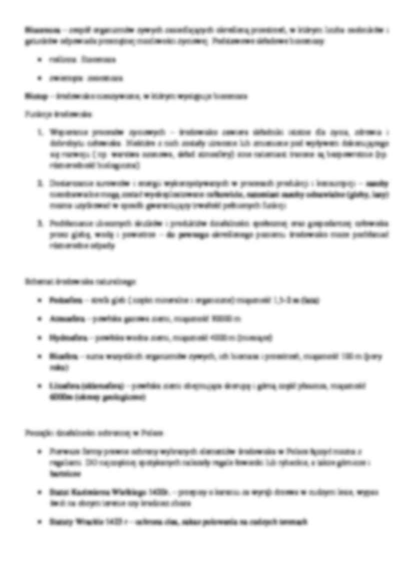 Ekologia i ochrona środowiska - materiały na zaliczenie - strona 3