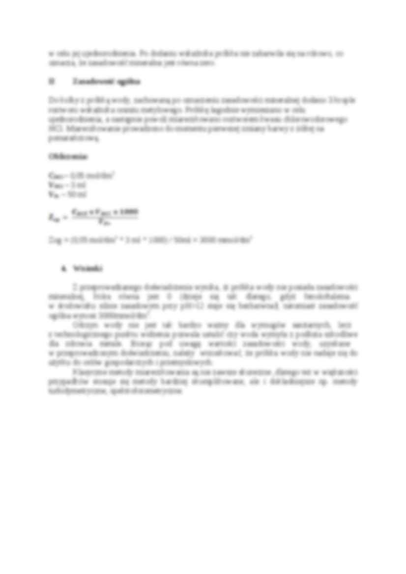 Oznaczanie zasadowości wody - strona 3