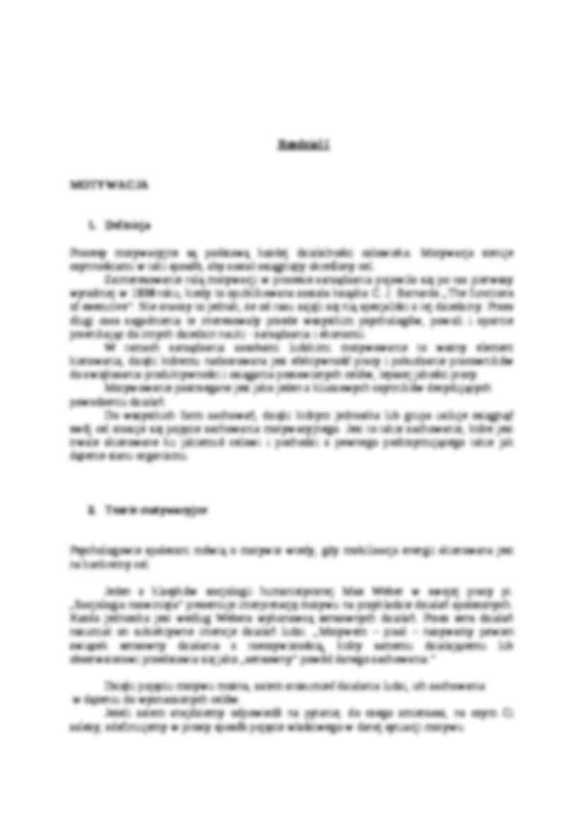 Motywacja, systemy motywacyjne - strona 2