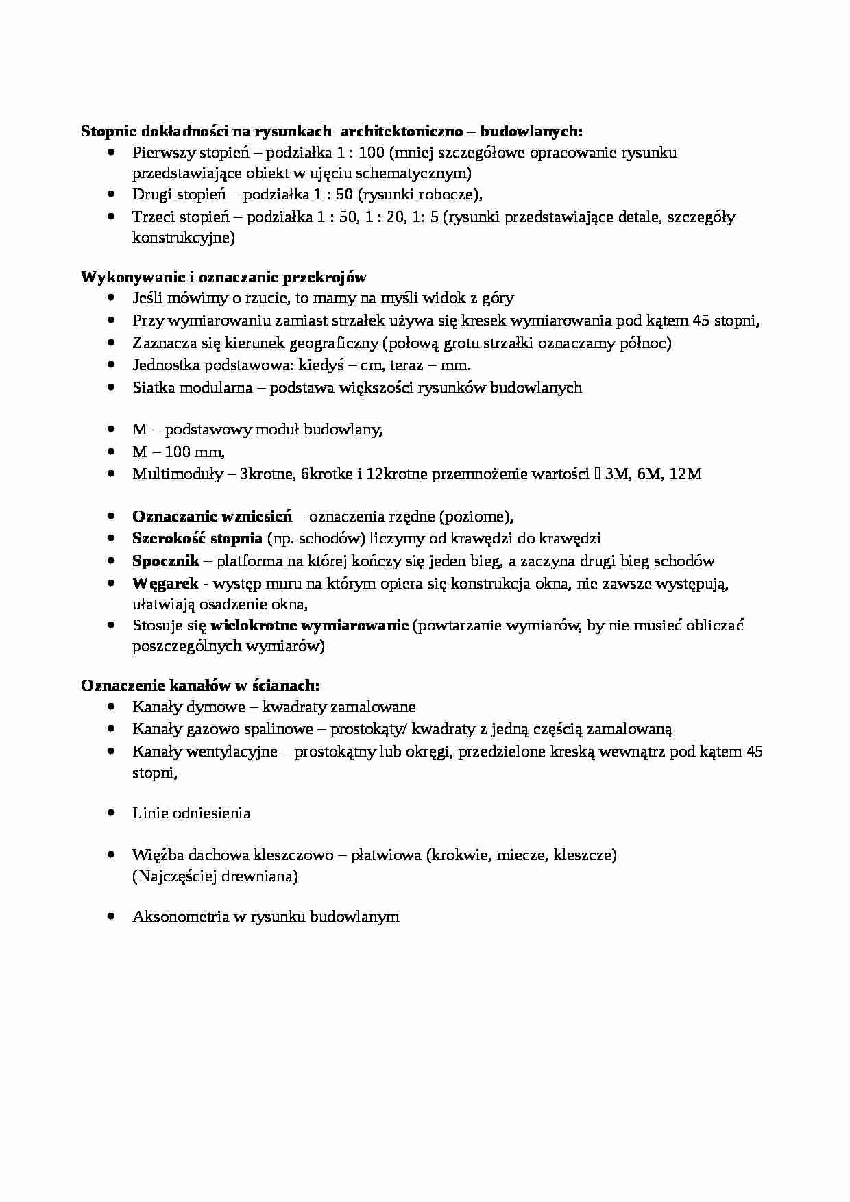 Dokumentacja techniczna budowlana - strona 1