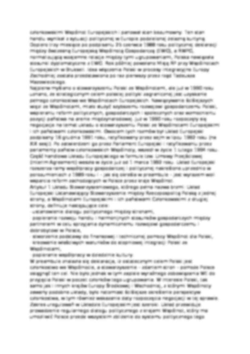 Integracja europejska - opracowanie zagadnień - strona 2