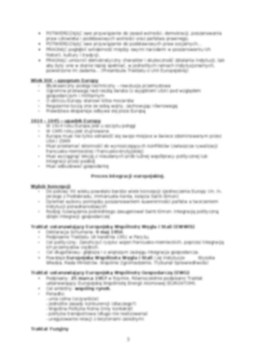 Integracja europejska - wykłady  - strona 3