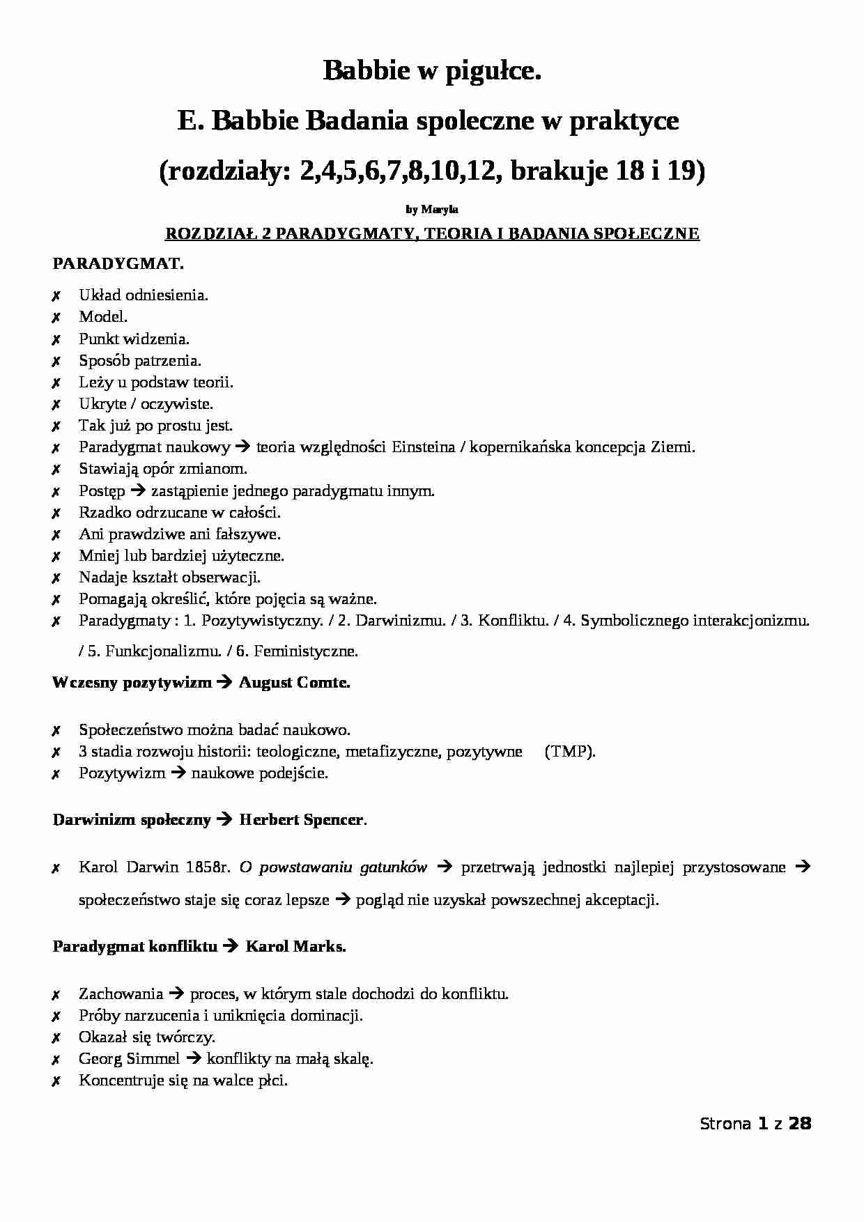 Badania społeczne w praktyce  - strona 1