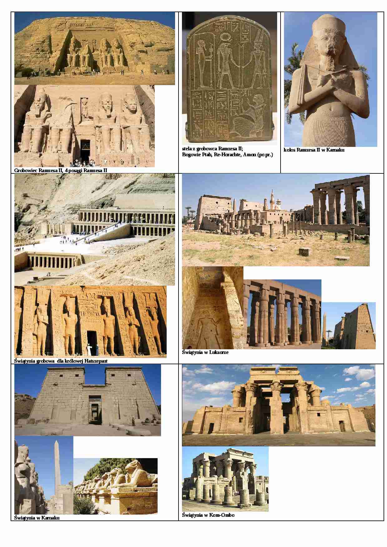 Starożytny Egipt - materiał ilustracyjny  - strona 1