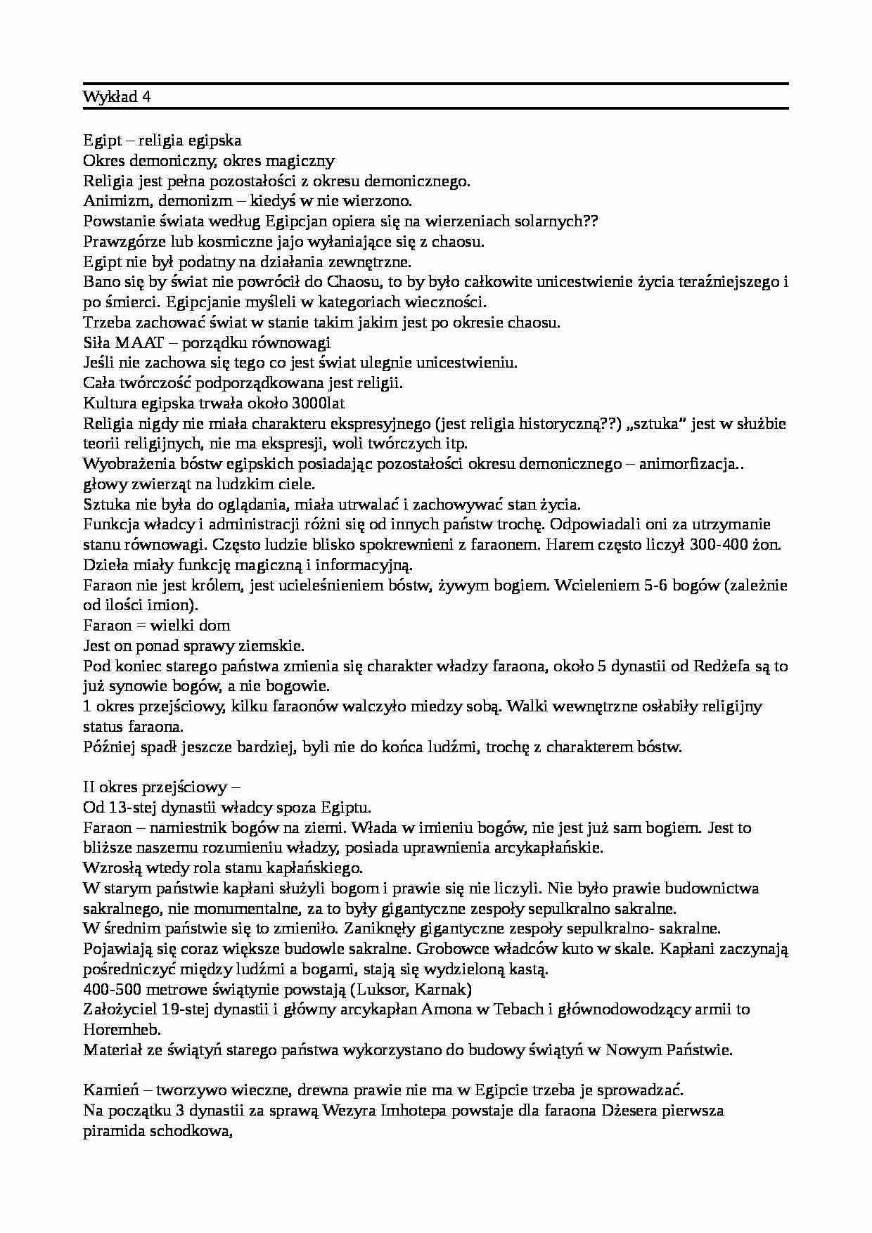 Sztuka starożtnego Egiptu - strona 1