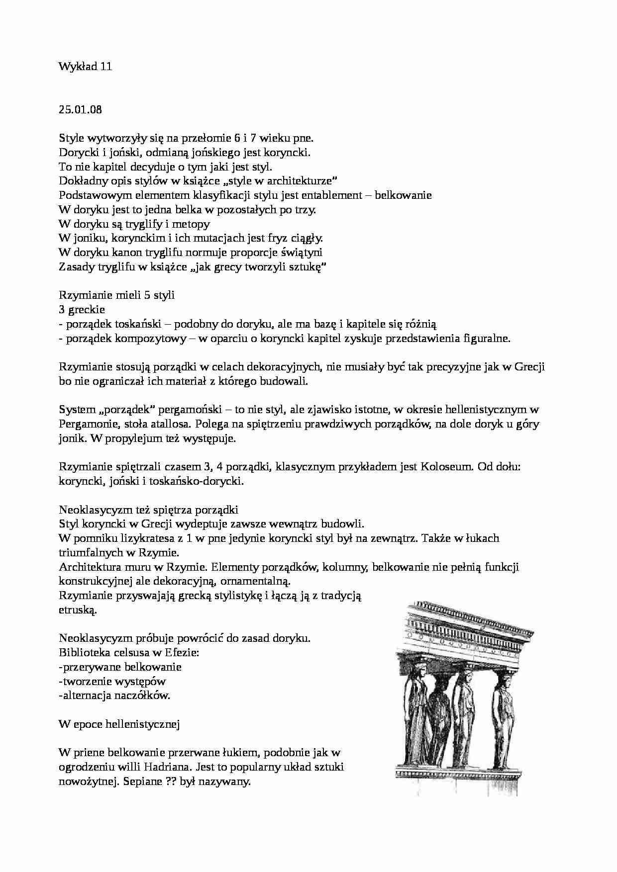 Historia sztuki starożytnej - wykład - styl dorycki - strona 1