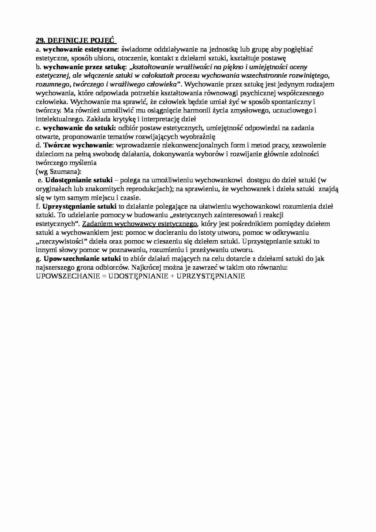 Edukacja wizualna - wychowanie  - strona 1