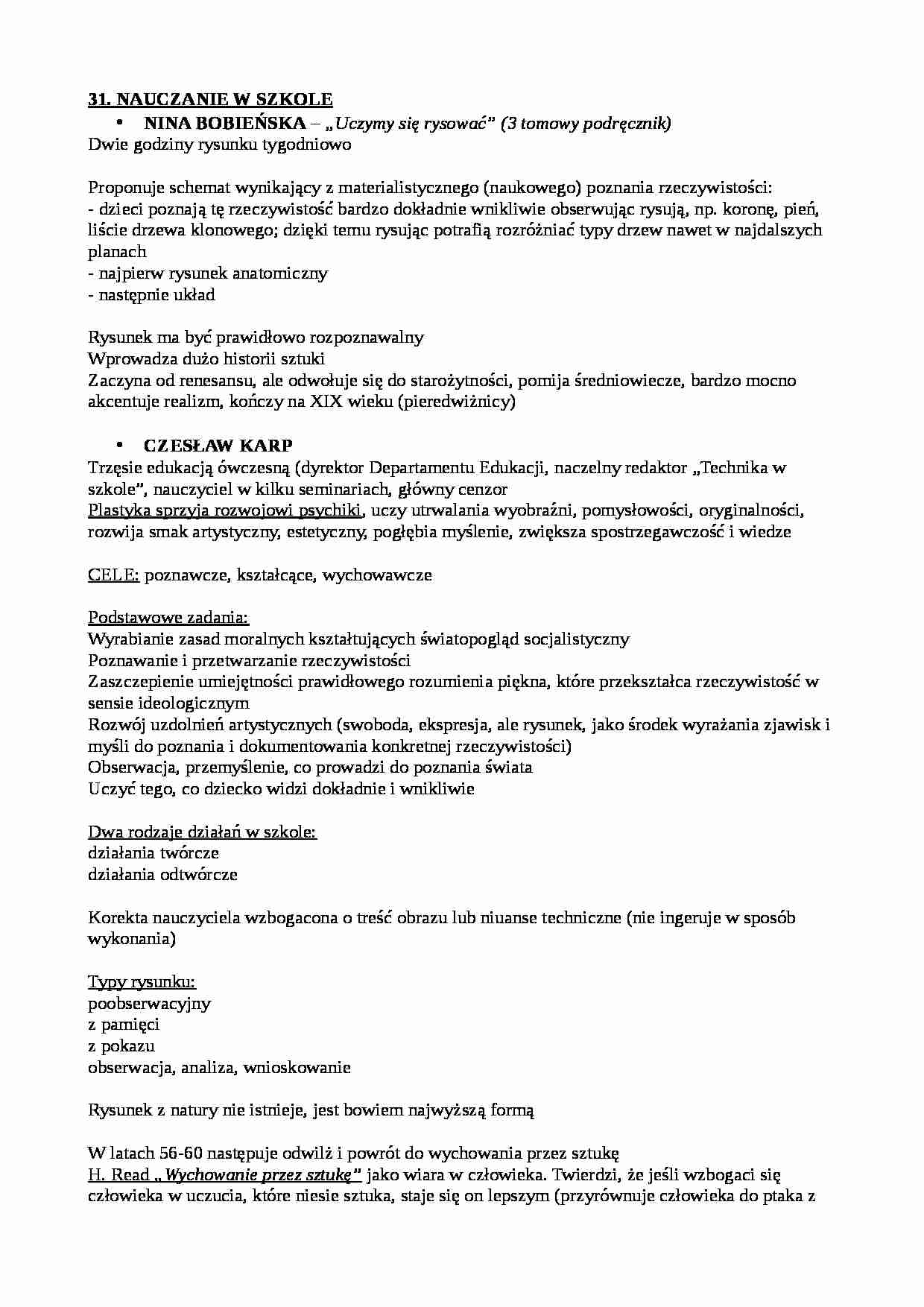 Nauczanie w szkole - strona 1