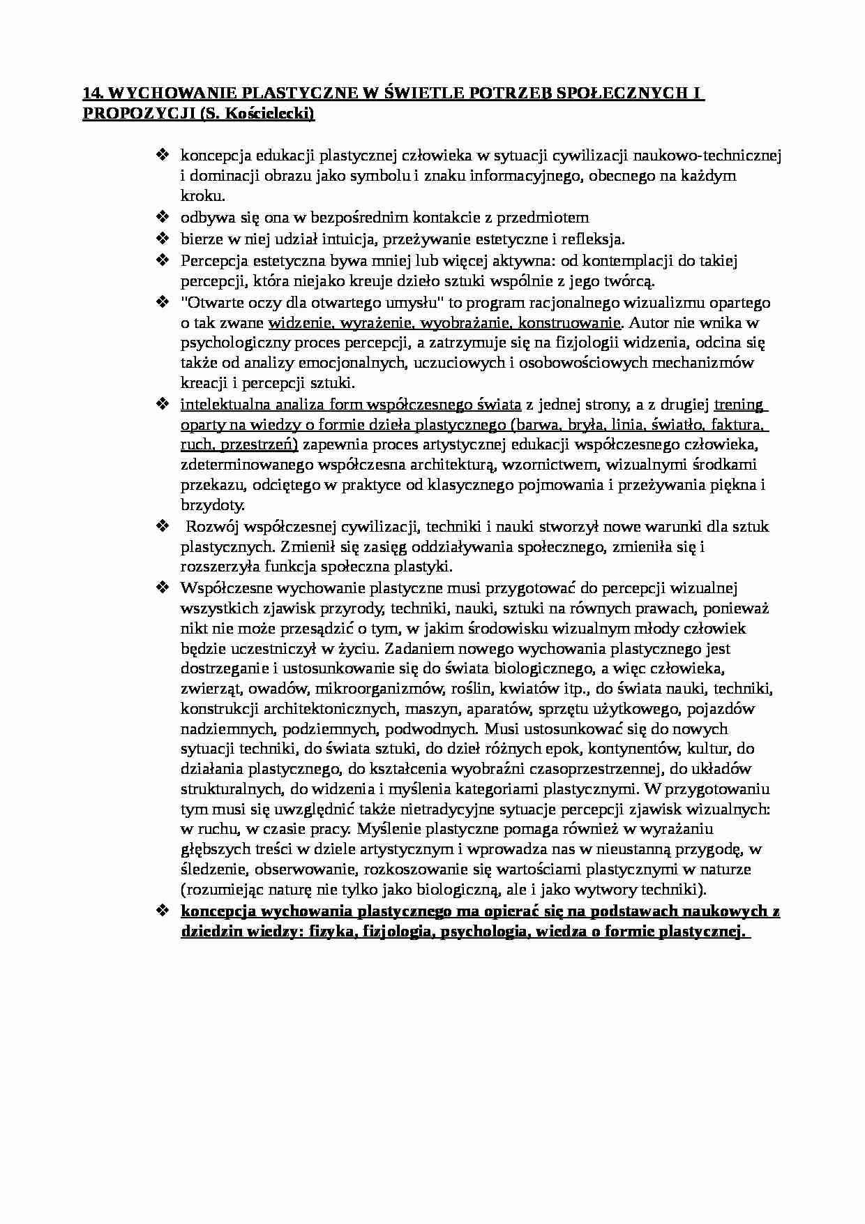 Wychowanie plastyczne a potrzeby społeczne  - strona 1