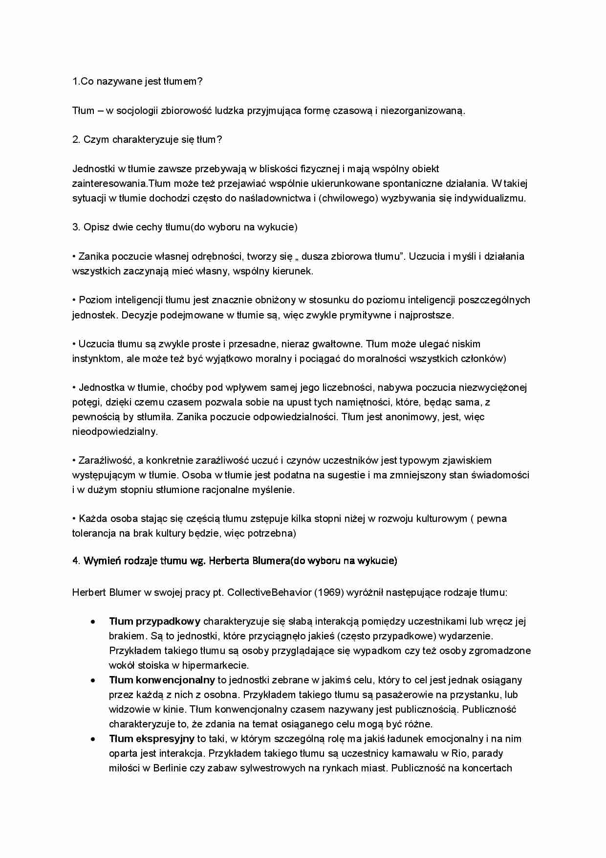 Tłum - opracowanie  - strona 1