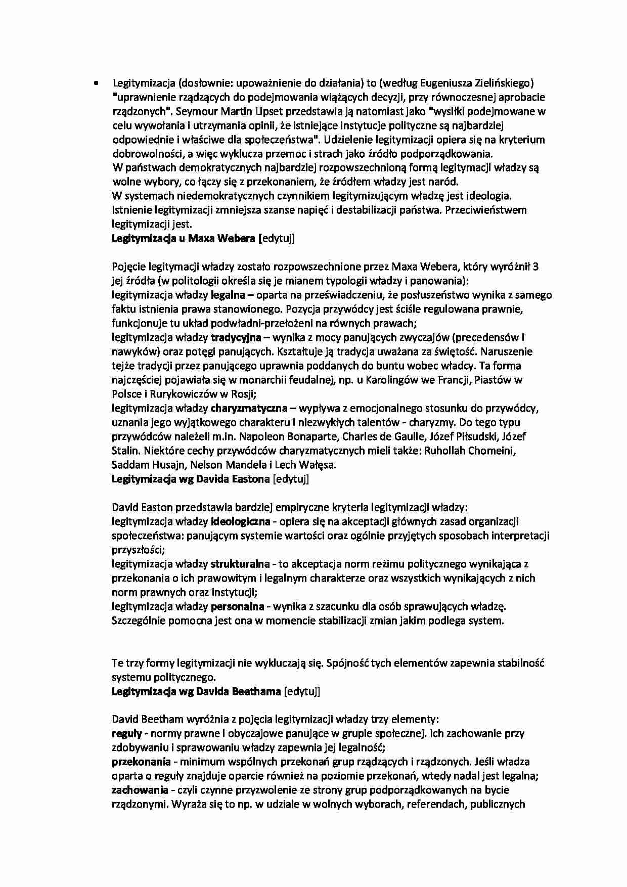 Teoria polityki - słownik pojęć  - strona 1