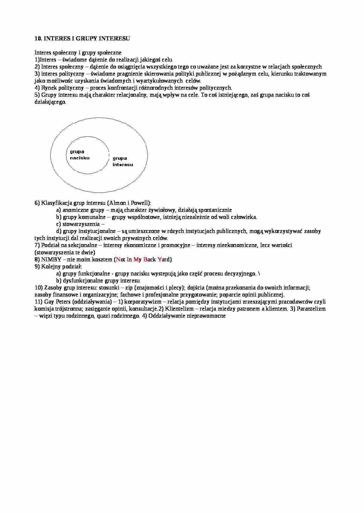 Interes i grupy interesu - strona 1