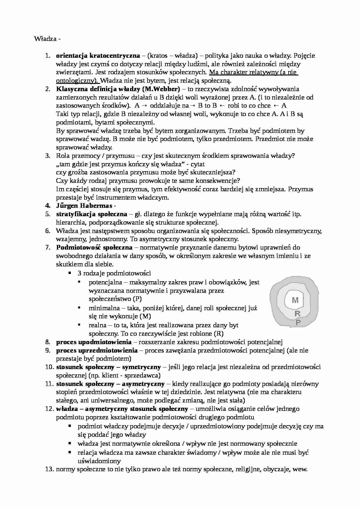 Władza - wiadomości ogólne  - strona 1