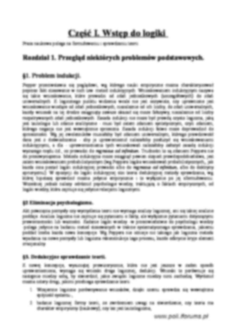 Logika odkrycia naukowego - opracowanie - strona 3