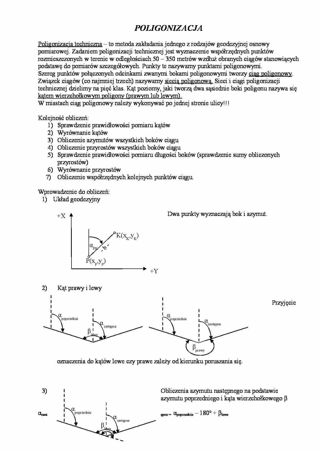Poligonizacja - w geodezji - strona 1