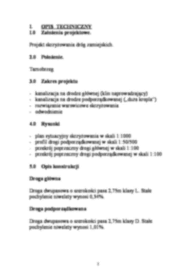 Projekt skrzyżowania dróg - strona 2