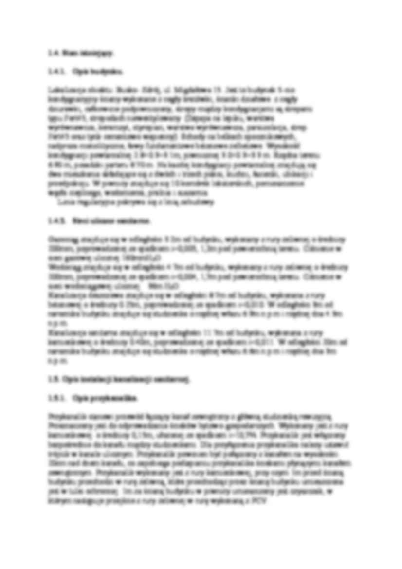 Projekt instalacji gazowej, wodociągowej - strona 2