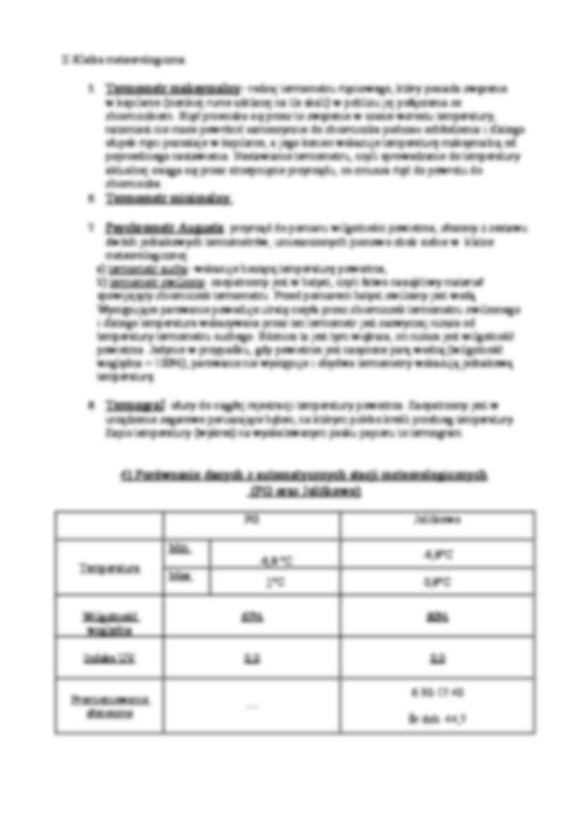 Pomiar i analiza wybranych elementów meterologicznych - strona 2