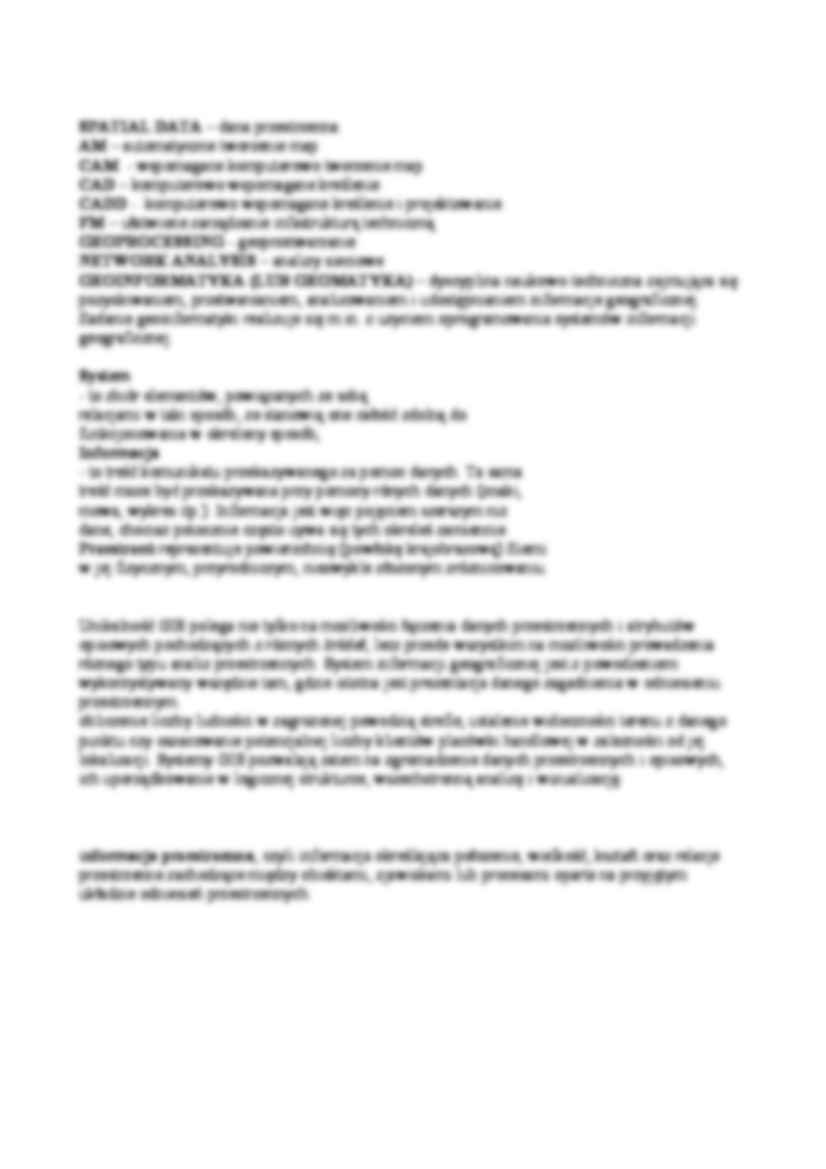 Systemy informacji przestrzennej - dane - strona 3