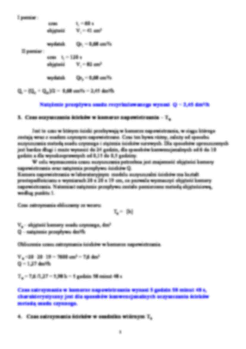 Badanie pracy modelu oczyszczalni biologicznej - strona 3