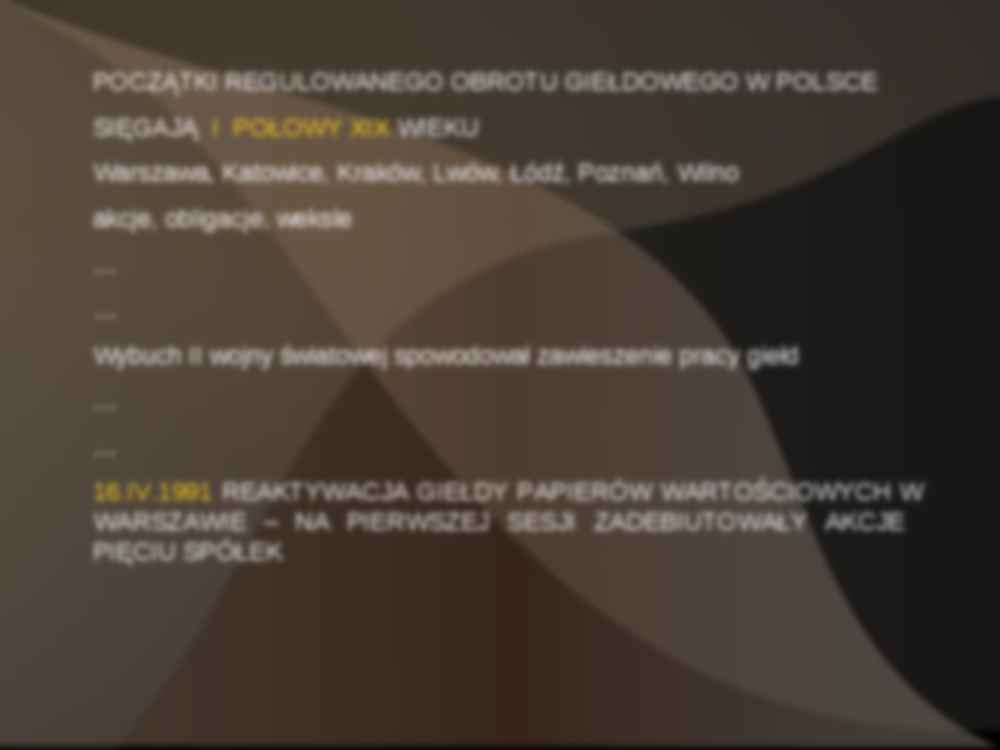 Giełda papierów wartościowych - Indeks giełdowy - strona 2