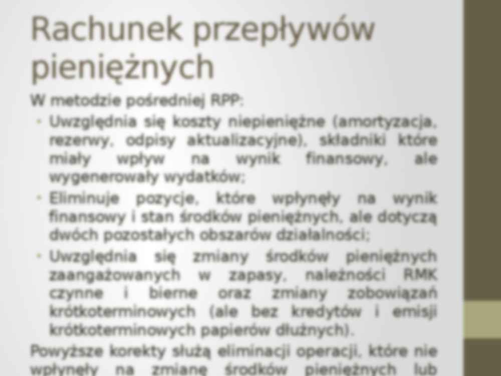 Rachunek przepływów pieniężnych -  analiza wstępna - strona 3