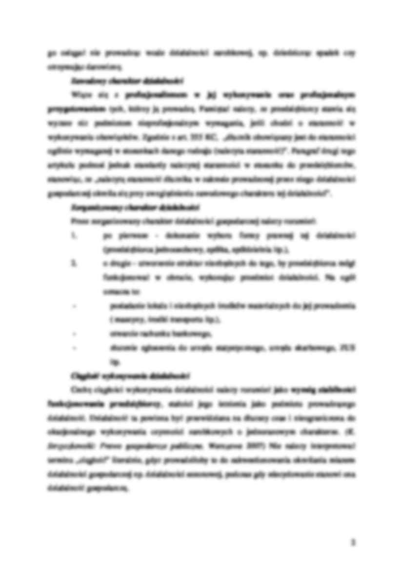 Działalność gospodarcza - opracowanie  - strona 2