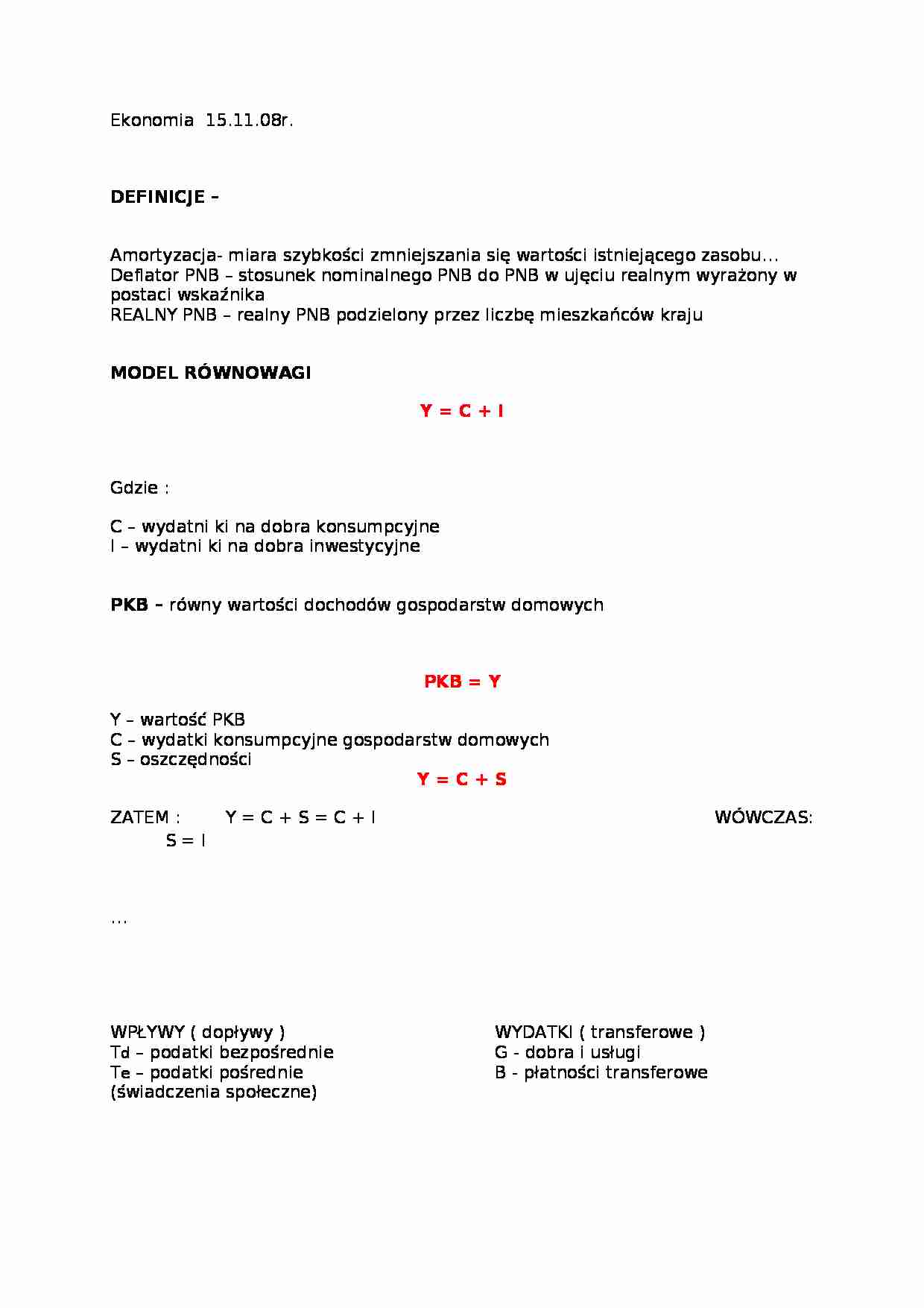 Ekonomia - wykład 2 - strona 1