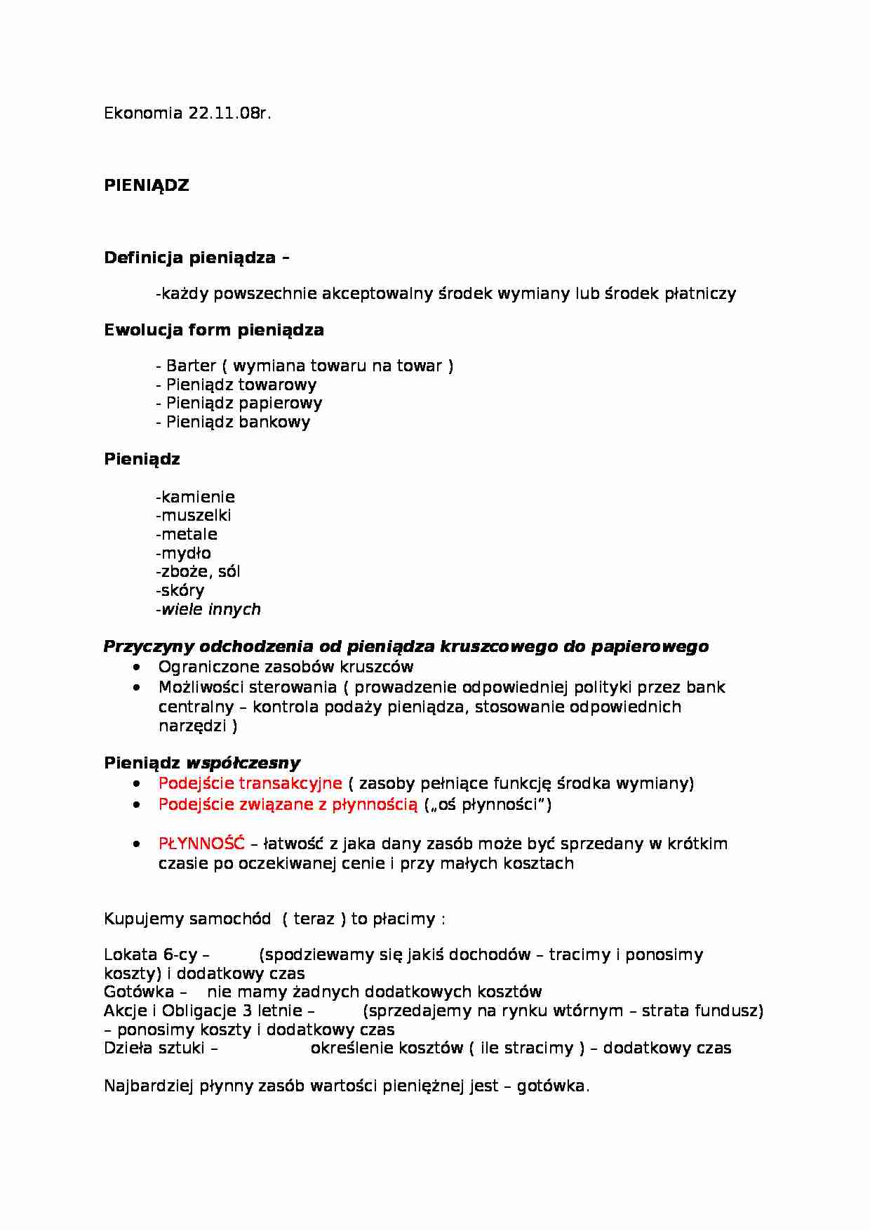 Ekonomia - wykład 4 - strona 1