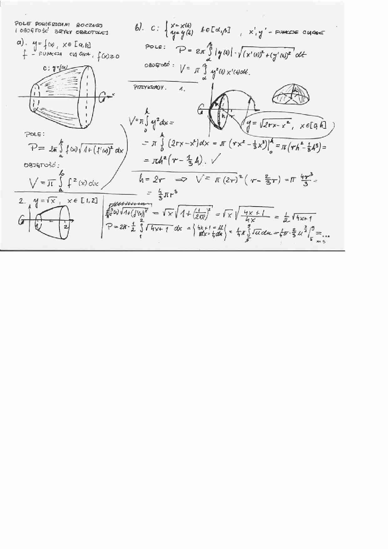 Bryła obrotowa - wykład - strona 1