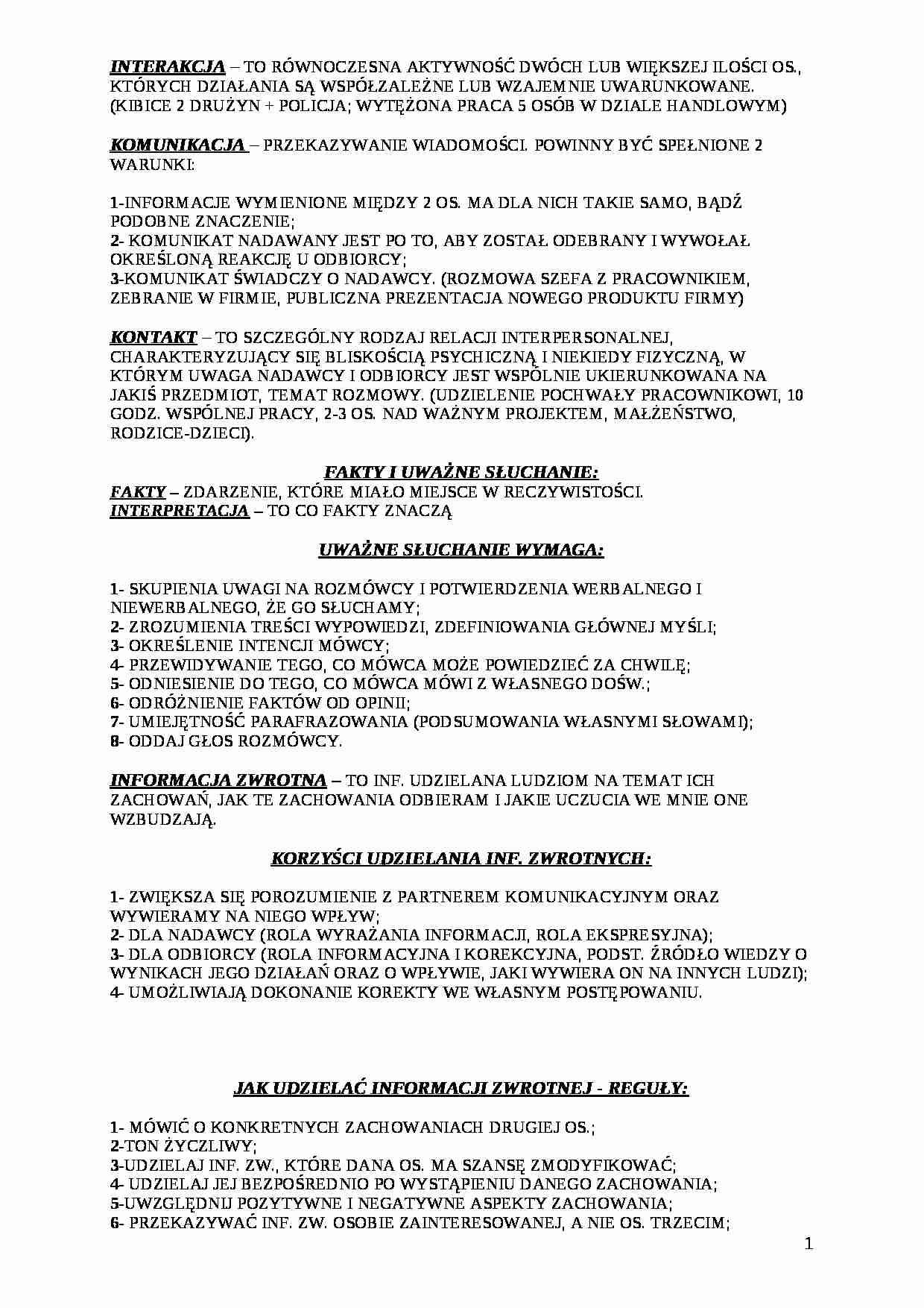 Psychologia zarządzania - strona 1