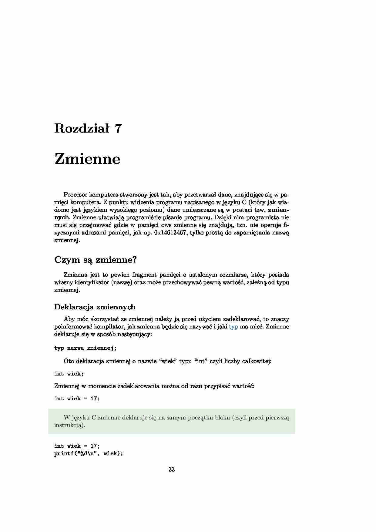 Kurs programowania w C  cz.20 - strona 1