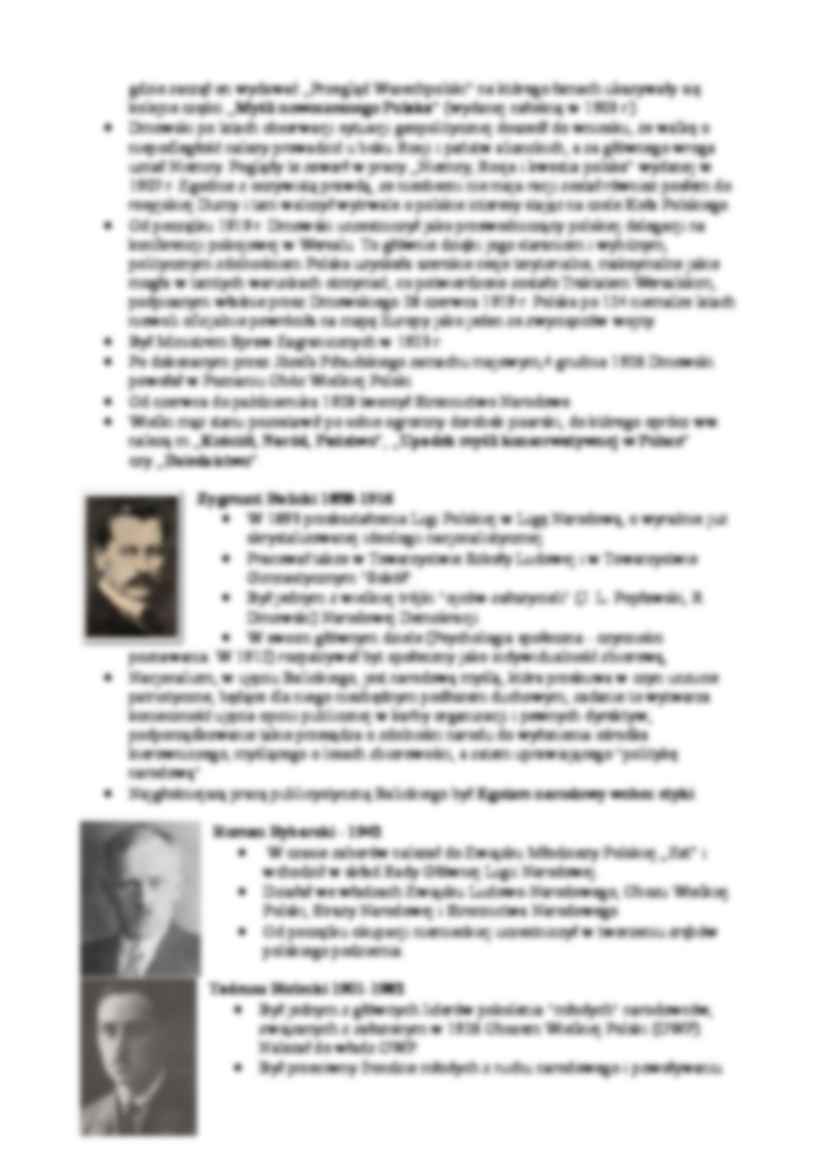 Przedstawiciele myśli narodowej w Polsce - strona 2