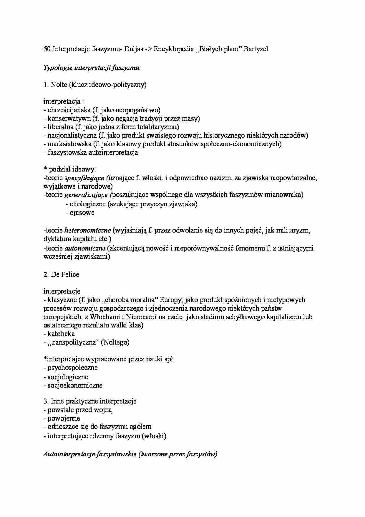 Interpretacje faszyzmu - strona 1