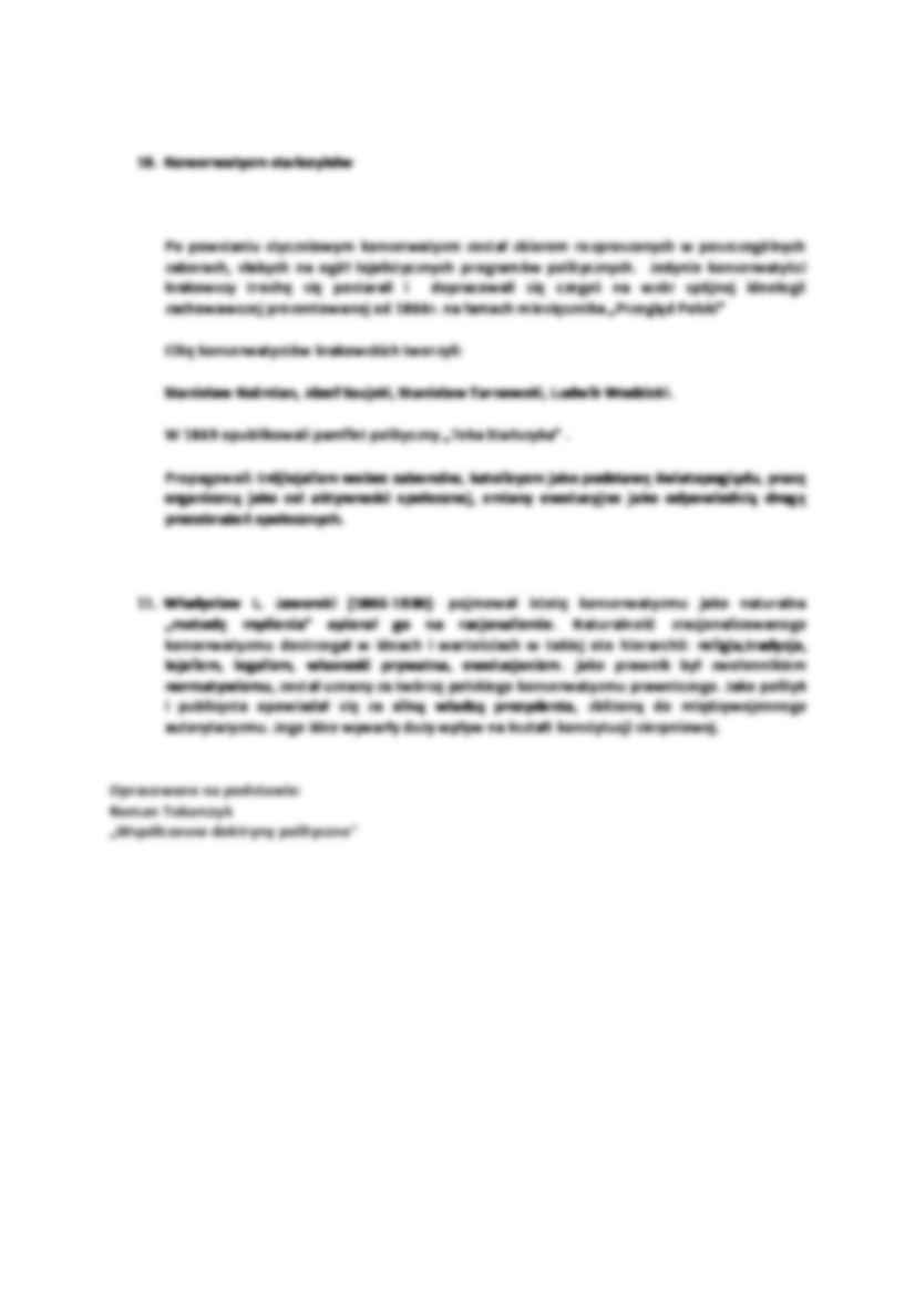 Przedstawiciele myśli konserwatywnej w Polsce - strona 3